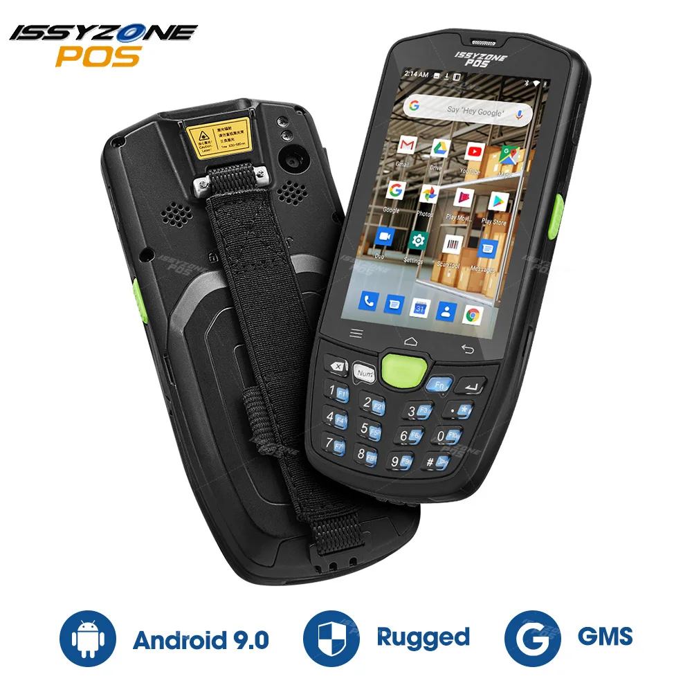 Сканер штрих кода Issyzonepos Android 9 0 Φ 2D IP67 коллектор данных POS Honeywell N6603 считыватель