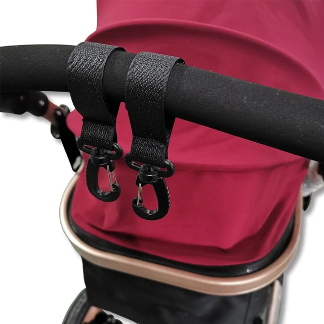 Belle 2 Pack Stroller Hooks - Large Carabiner Clips For Shopping