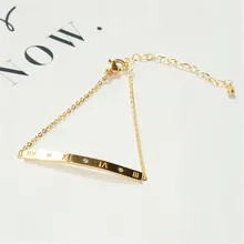 YUN RUO, модный браслет из розового золота с римскими цифрами, женский подарок на день рождения, 316, титановая сталь, ювелирные изделия, не меняют цвет, Прямая поставка