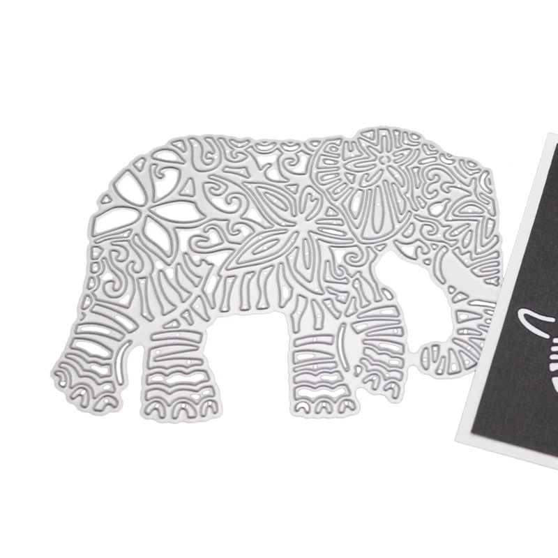 1 шт. слон высечки карты делая шаблон для скрапбукинга удар металла животных высечки для изготовления карт