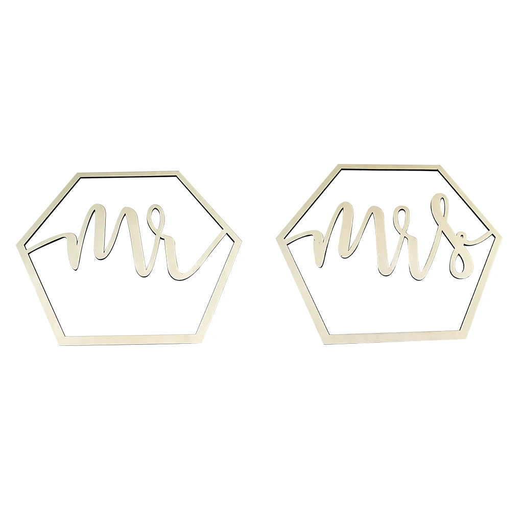 

Wooden Chair Banner for Bride Groom Guests White Ribbon Chairs Signs for Rustic Wedding Decorations Engagement Party Supplies