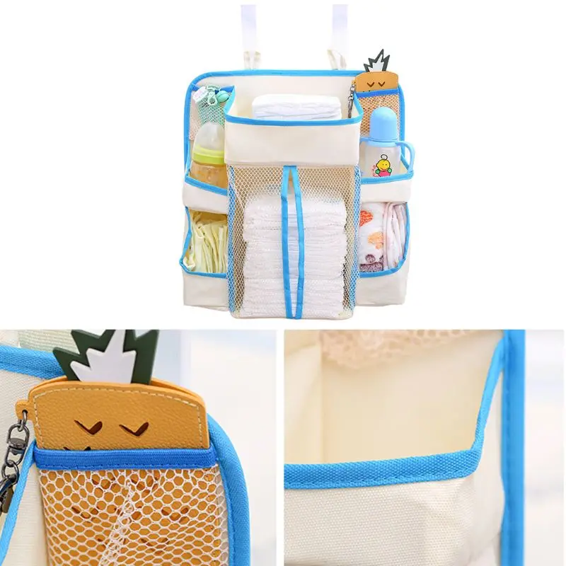 

Crib Bedside Storage Hanging Bag Diaper Case Multi-function Kids Infants Stroller Bags Rack for Baby Supplies 72XC