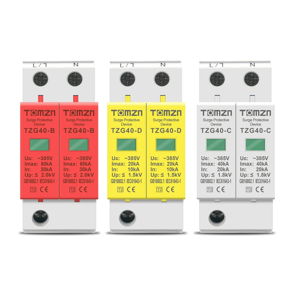 dispositivo de protecao ac spd 2p 20ka40ka 03