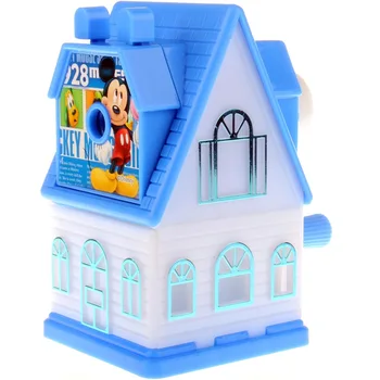 

Disney Mickey Minnie Cartoon House shape Pencil sharpener Mickey Mouse Stationery Boy Girl Office school supplies