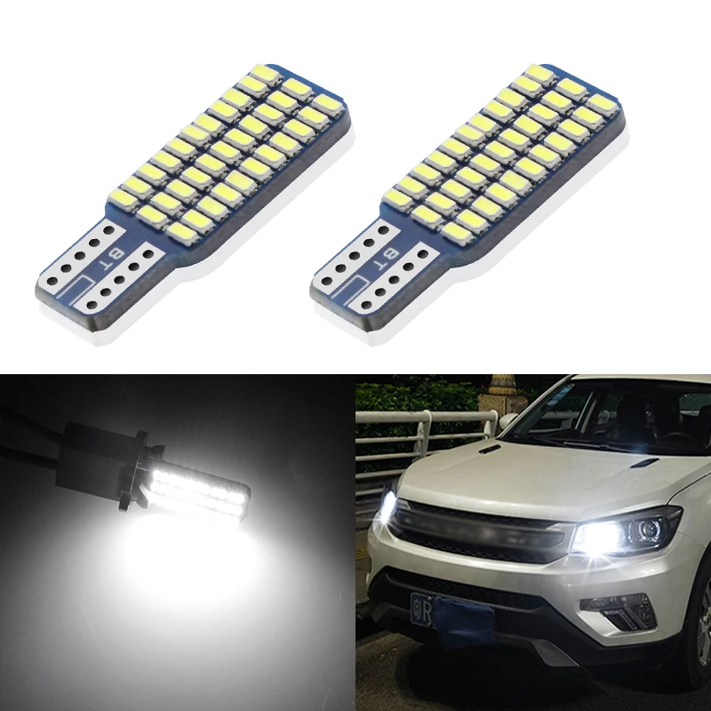 2 шт. Автомобильный светодиодный T10 192 194 168 W5W лампы 33 SMD 3014 автомобильные задние