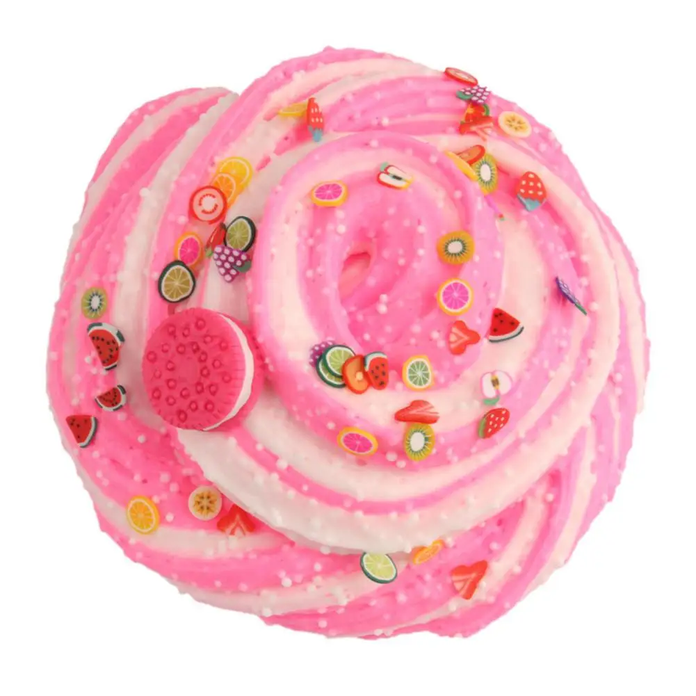 140 мл мягкая DIY Slime игрушка с имитацией фруктового ломтика для детей