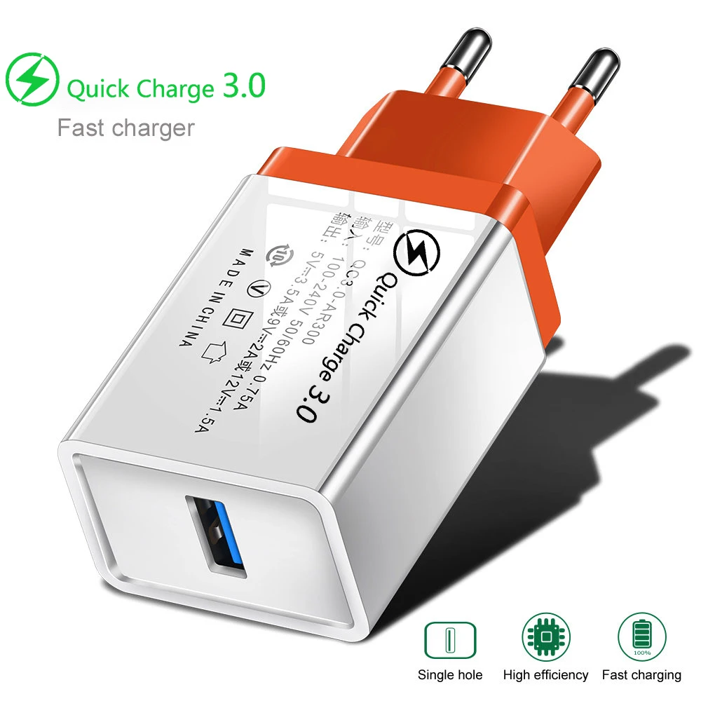 usb quick charge 3.0 Quick Charge 3.0 2.0 EU/US Plug USB Charger Travel Wall Fast Charging Adapter For Samsung S9 Xiaomi Tablets Mobile Phone Charger 65w charger phone Chargers