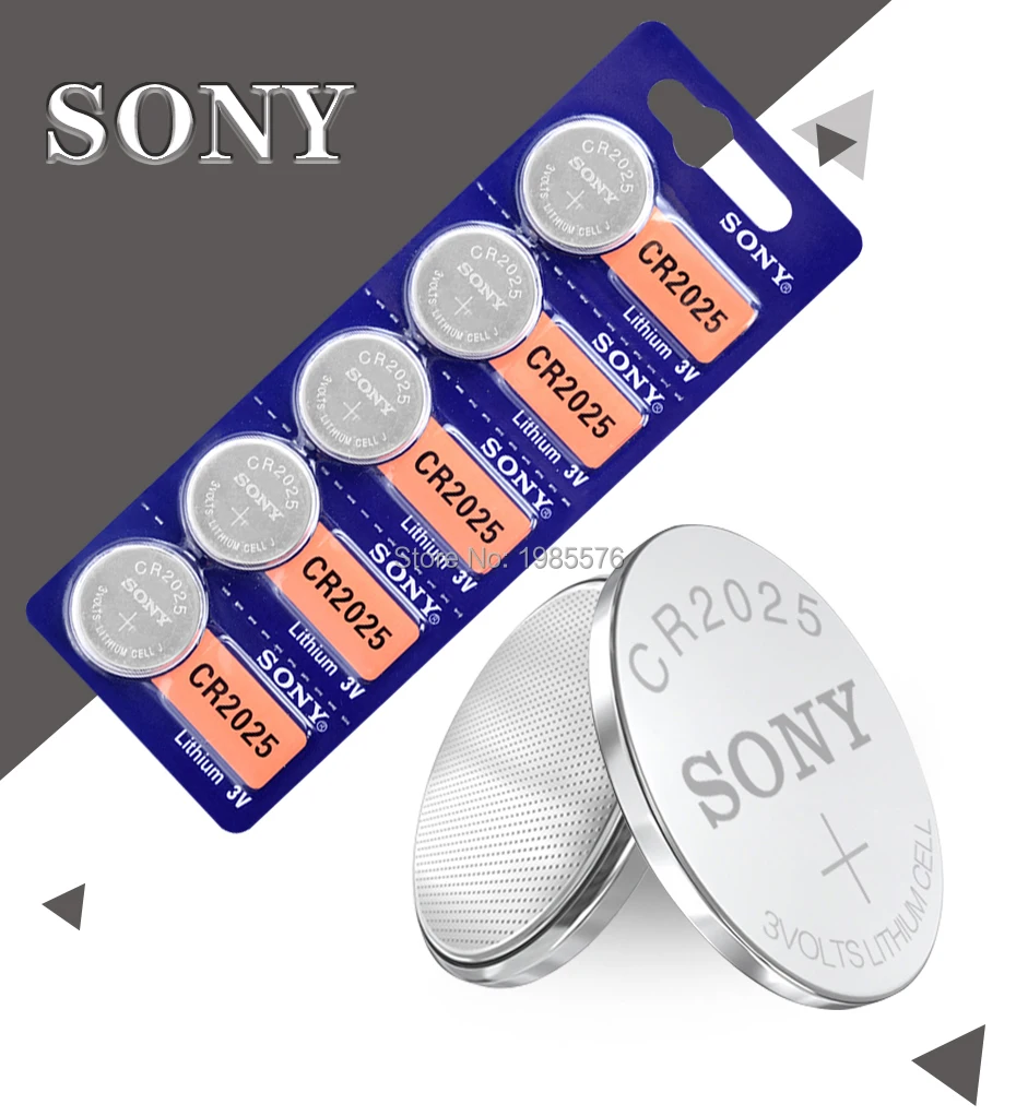 10 шт. для sony 3V CR2025 батарейки для монет DL2025 BR2025 KCR2025 CR 2025 литиевая батарея для часов игрушки пульт дистанционного управления