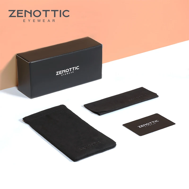 ZENOTTIC Vintage Computer Glasses Frame Men Square Optical