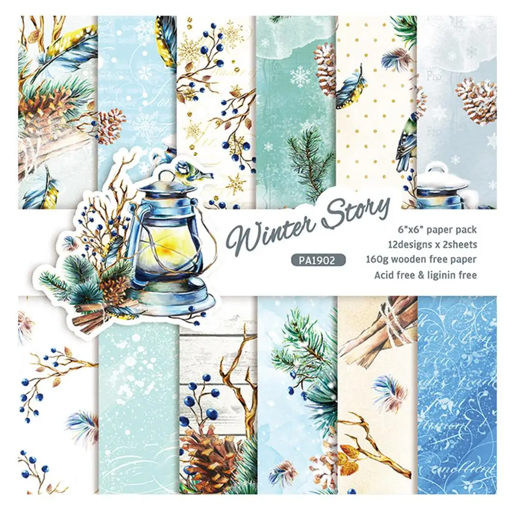 DIY Scrapbook Christmas Pattern Paper Photo Album Decorative Paper Card Background Paper DIY Photo Album Scrapbook For Xmas