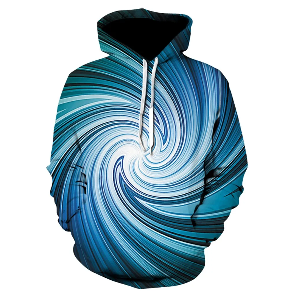 

2019 Men's New Style 3D Dizzling Printed Hoodie Hooded Loose Long Sleeve Sweatershirt Tops Dropshipping 15 hoodie jacket hip hop
