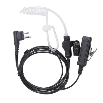 

2Pin Covert Acoustic Tube Earpiece Earbud Headset Mic for Motorola Two Way Radios for Baofeng Kenwood UV-5R
