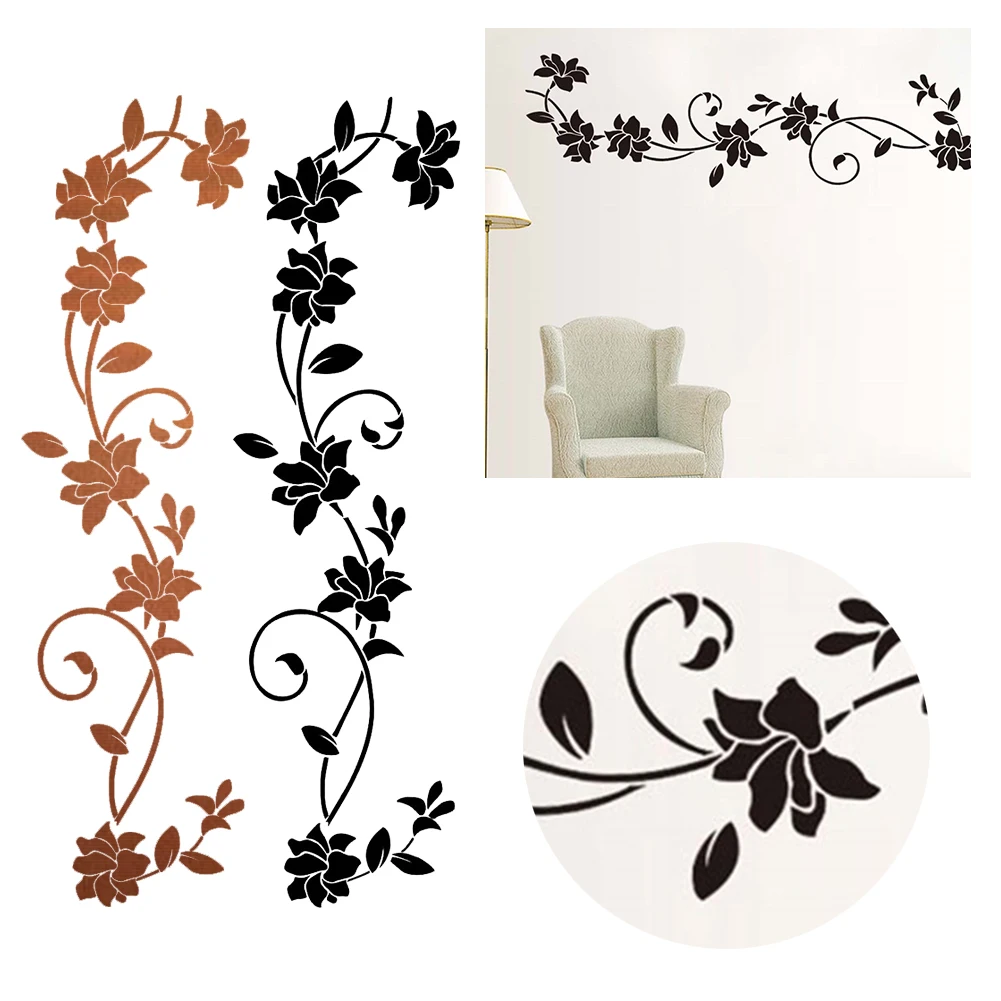 

Flower Rattan Wall Stickers Refrigerator Cabinet Home Decoration DIY Stickers Bedroom Decoration Creative Wall Stickers