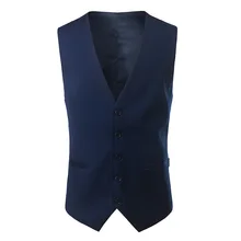Всесезонный Стиль Джентльменский костюм жилет Деловая одежда приталенный строгий костюм английский жилет