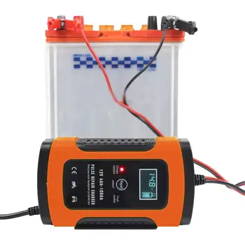 

12V 6A Pulse Repair Smart LCD Charger for Auto Car Motorcycle Lead Acid Battery fully automatic battery charger