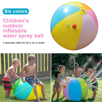 

Water Sprinkler Ball Gift Kids Toy Outdoor Play Lawn PVC Water Sprinkler Ball Inflatable Spray Summer