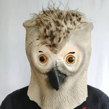 

Latex Halloween Mask Fashion Full Face Carnival Celebrations Party Costume Realisic Owl Mask For Halloween Props Animal Mask