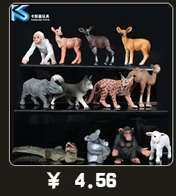 Дикие животные, модель, одноцветная модель, детская игрушка, 12-выбор, кот, осел, обезьяна, Сика, олень, дикобраз, Горилла