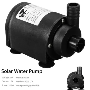 

DC 6-24V Solar Brushless Motor Water Circulation Water Pump 1100L/H 7m Fish Pond Solar Submersibles Water Pumps Home Improvement