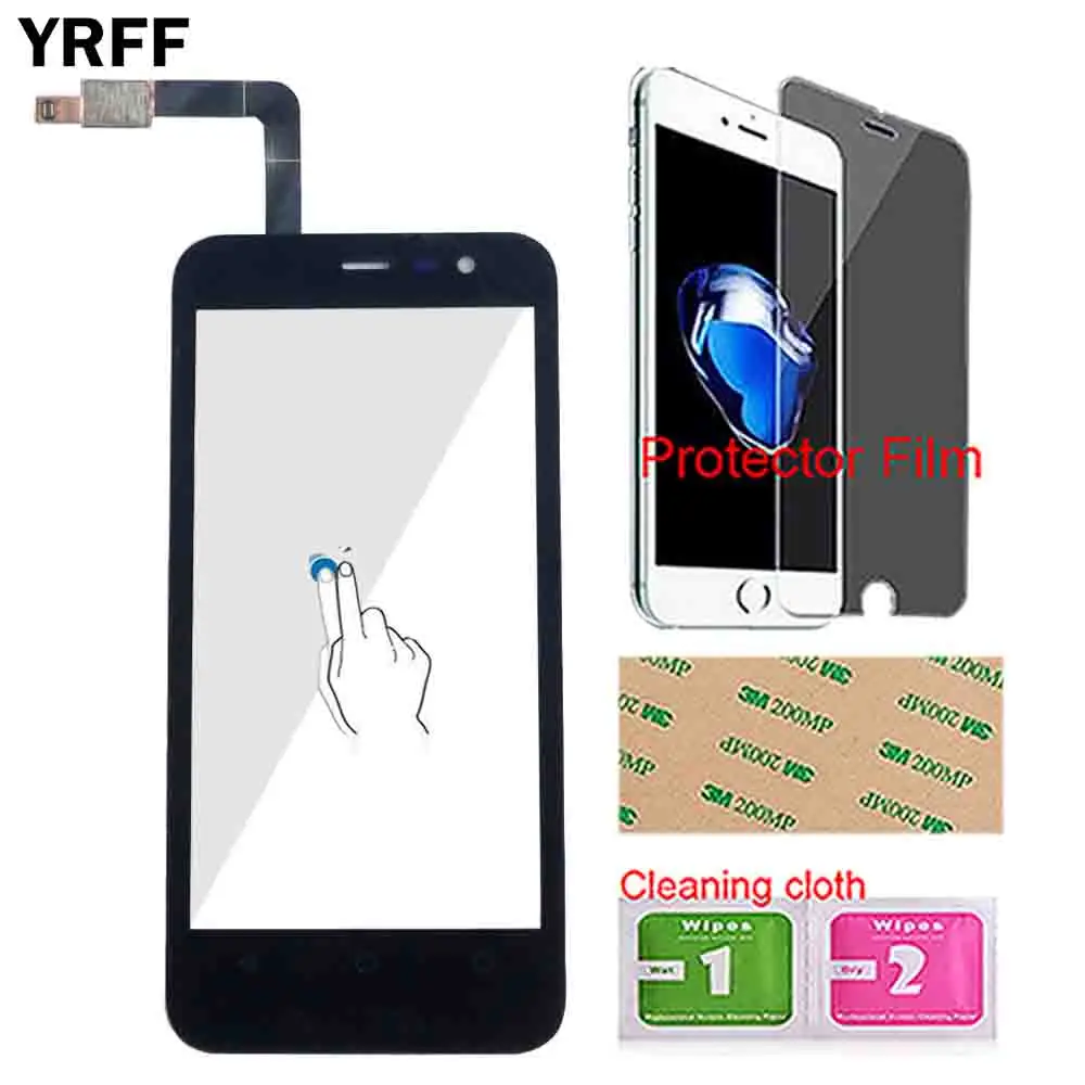 Сенсорный экран панель для TP-Link Neffos Y5L сенсорный экран Переднее стекло Digtizer панель сенсорные инструменты протктор пленка 3 м клей салфетки