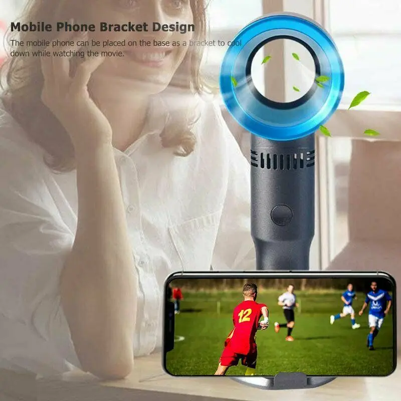 USB 360 градусов портативный мини-вентилятор офисный охладитель ручной работы мини без лопастей Удобный беспроводной открытый вентилятор