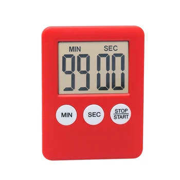 

LCD Digital Screen Kitchen Timer Square Cooking Countdown Alarm Magnet Clock