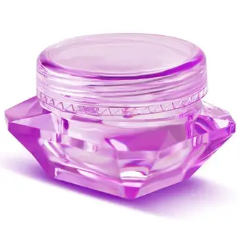 

32pcs 3g Plastic Cosmetic Samples Jar Diamond-shape Empty Refillable Facial Cream Bottle Vials Travel Pots Container