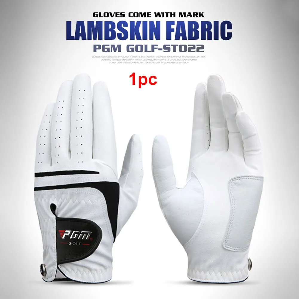 1 шт мужские всепогодные левые и правые износостойкие уличные эластичные регулируемые мягкие перчатки для гольфа, дышащие синтетические кожаные перчатки