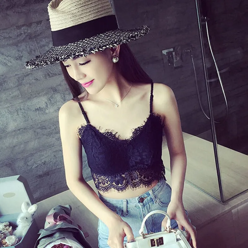 Women Seamless Sexy Lace Adjustable Wrapped Chest Fashion Comfortable Lady Gathered Tube Top