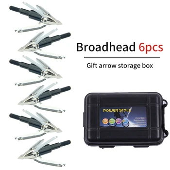 

Arrow head expandable blades broadheads 6pcs with Arrow box target arrow point for bow and arrow hunting archery