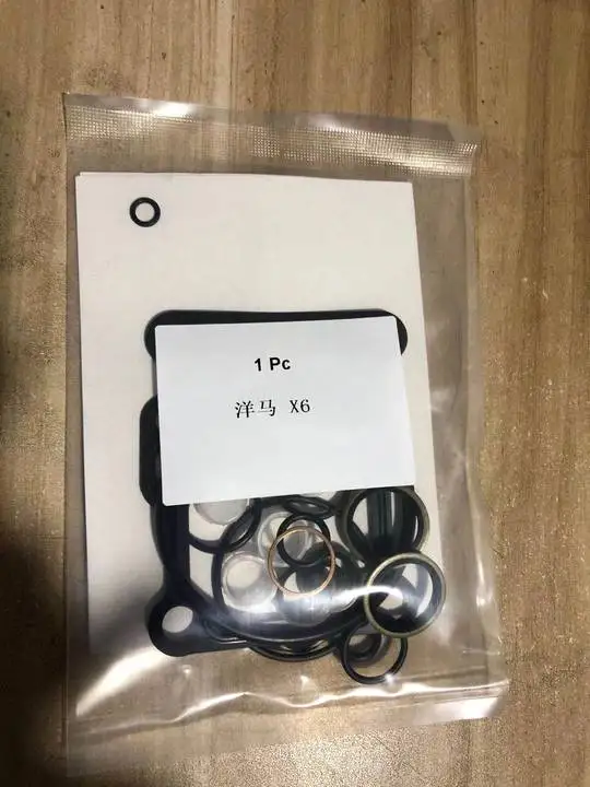 

6pcs Diesel fuel pump repair kit X6, seal kit, o-ring, gasket kit For Yanmar X6 pump head rotor 129604-51740 engine spare parts
