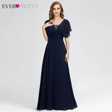 Элегантные вечерние платья для женщин Ever Pretty EP07851NB A-Line с v-образным вырезом винтажные платья для особых случаев Robe De Soiree Femme