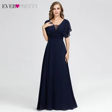 ชุดราตรีชุดผู้หญิง Pretty EP07851NB A-Line V คอ Vintage ชุดพิเศษ Robe De Soiree Femme 2019(China)