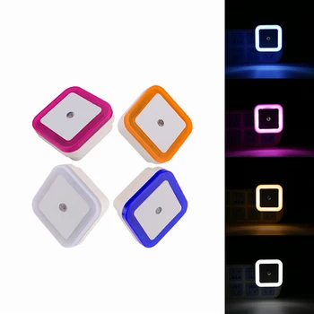 

LED Night Light Mini Light Sensor Control 110V 220V EU US Plug Nightlight Lamp For Children Kids Living Room Bedroom Lighting