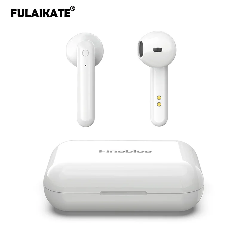 FULAIKATE Bluetooth 5,0 TWS наушники белая спортивная беспроводная гарнитура сенсорное управление легкий в эксплуатации портативный наушник