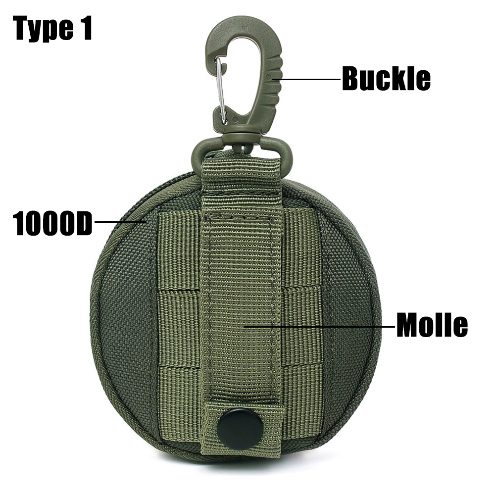 Hunting EDC Pack Pouch 1000D Tactical Molle Utility Functional Bag Practical Coin Purse Outdoor Military Key Earphone Pouches