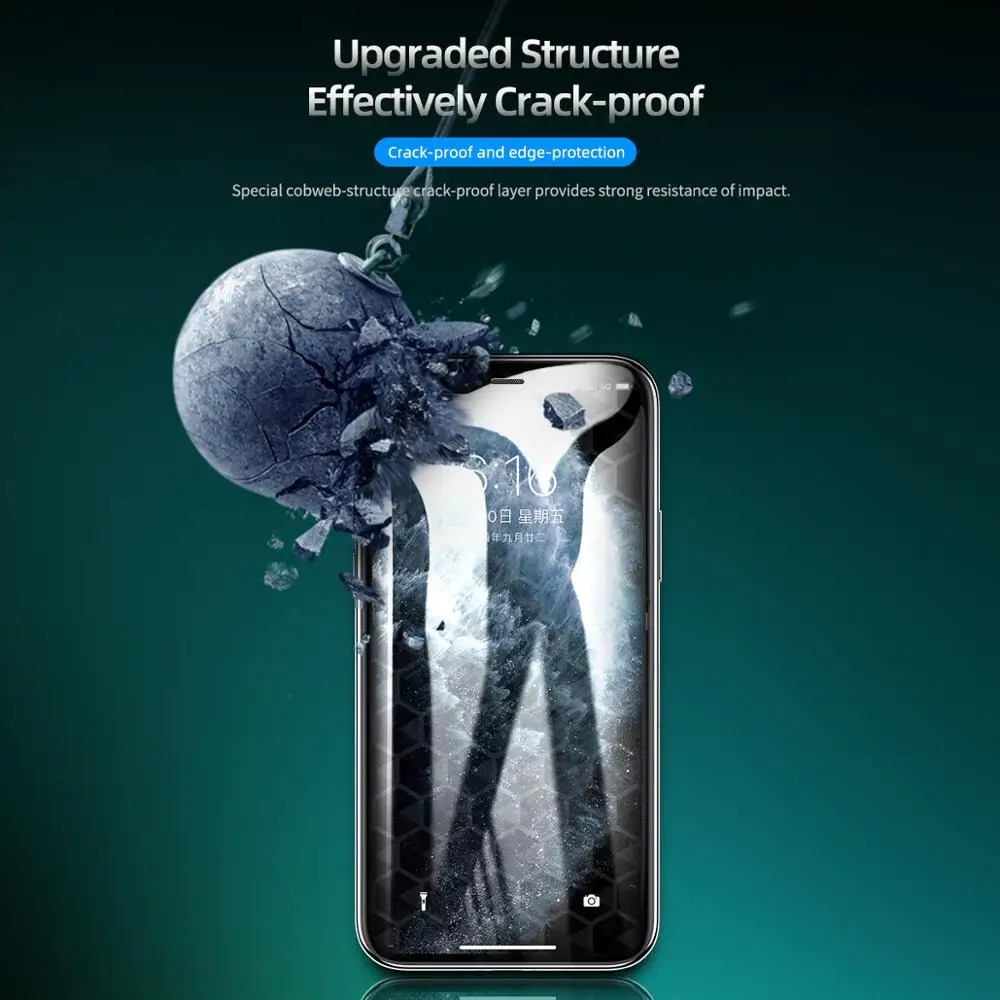 ROCK Crystal 2 шт для iP11 полноэкранная защита Гидрогелевая Защитная пленка для iP11Pro полное покрытие для iP 11Pro Max черная крышка