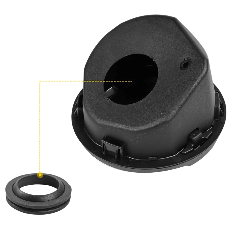 For JEEP Wrangler JL 18-19 4-Door 2-Door Car Gas Cap Cover Fuel Tank Cap Non-Locking Fuel Tank Door ABS+ Aluminum Alloy Constru