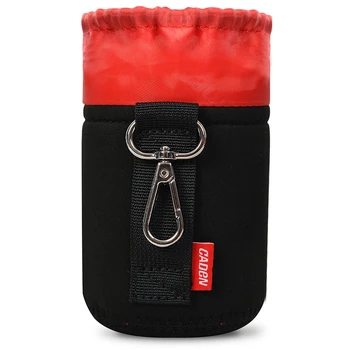 

FFYY-Caden Waterproof Padded Protector Camera Lens Bag Case Pouch For Dslr Nikon Canon Sony Lenses Black