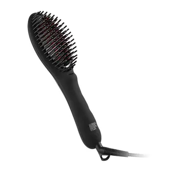 

ICOCO 3 in 1 MCH Heating Floating Ionic Straightener Brush with Anti-Scald Portable Frizz-Free Hair Care Silky Straight Comb