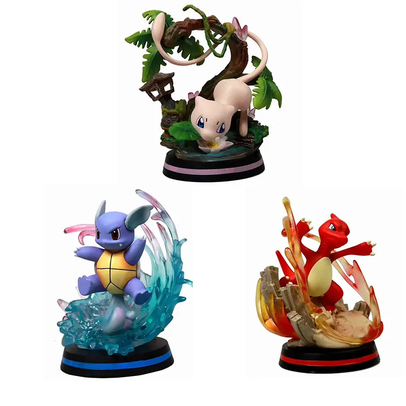 

GK Charmeleon Wartortle Mewtwo Action Figure Model Collection Toys pkm Anime Figure Toys Gifts for Children Present
