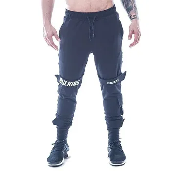 

Fashion New Men Cotton Sweatpants Bodybuilding Workout Fitness Gym Pant Men Legging