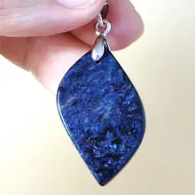 Натуральный драгоценный камень Pietersite 29x18x9 мм Роскошные ювелирные изделия Chatoyant синий кристалл исцеление для женщин AAAAA кулон