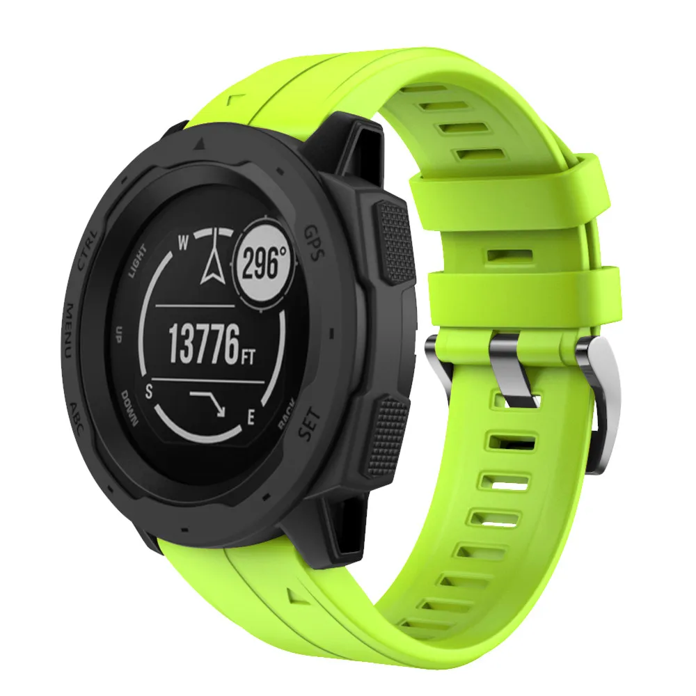 Для Garmin Instinct Quick Release спортивный сменный силиконовый ремень часы ремешок Смарт часы браслет долговечные аксессуары#810
