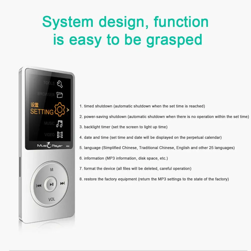 NEW Ultrathin Portable Speaker Lossless Music HiFi Mini Sport Audio Player Screen Bluetooth MP3 Devices TF Card FM Radio #W1