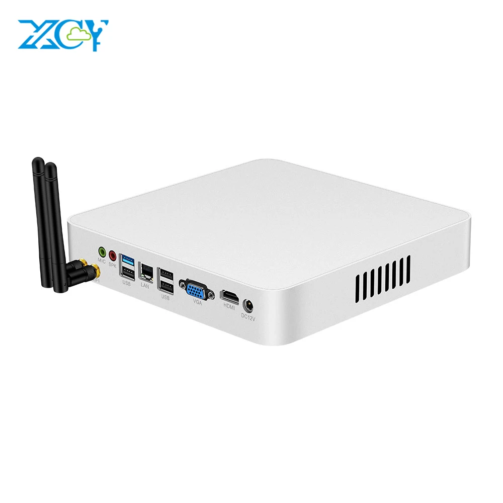  XCY 7th Gen Mini PC Core i7 7500U i5 7200U i3 7100U 4K Intel HD Graphics 620 Windows 10 Wifi HDMI 6