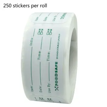 

250pcs/roll Kitchen Food Storage Labels Refrigerator Freezer Adhesive Sticker