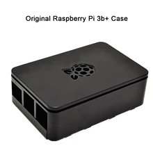 Étui officiel original raspberry pi 3b + raspberry pi 3 accessoires étui de protection noir avec support de caméra(China)