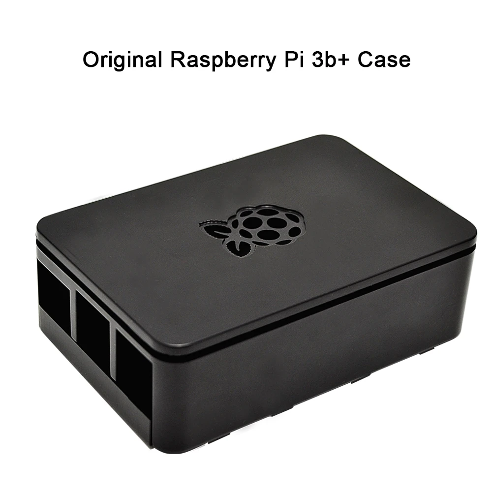 Официальный Оригинальный чехол для raspberry pi 3b + аксессуары 3 черный защитный с