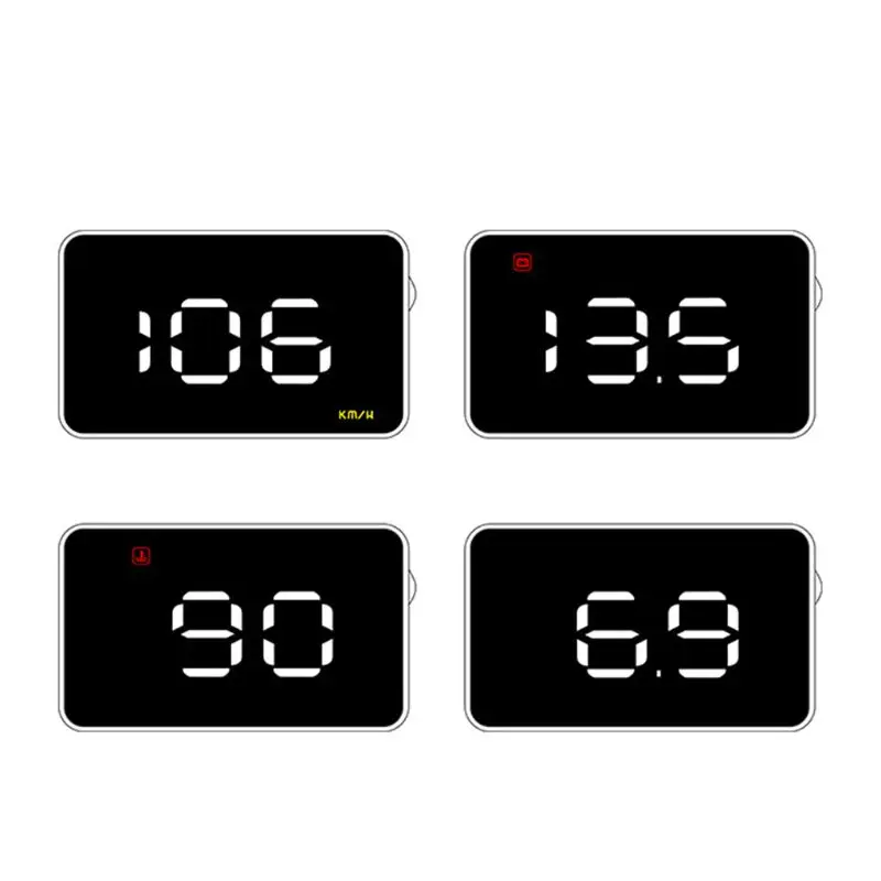 Автомобильный дисплей HUD 3," проектор лобового стекла с разъемом интерфейса OBD